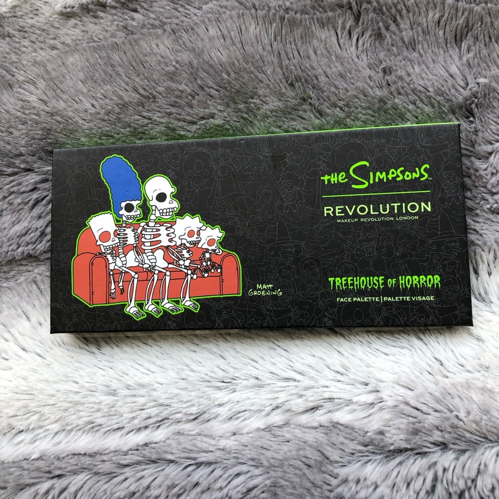 The Simpsons Treehouse of Horror Makeup Revolution Makeup Pallet
